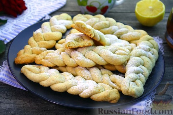 Песочное печенье «Косички»